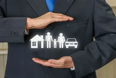 Insurance professionals in a business meeting